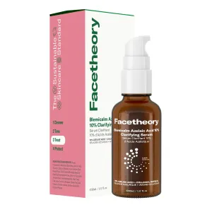 facetheory Blemicalm Azelaic Acid 10% Clarifying Serum (Unscented) - Target Blemishes, Redness & Breakouts w/Powerful Azelaic Acid Serum - Azelaic Acid for Face & Clearer Skin (30 ml)