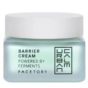 FACETORY Urban Calm Barrier Cream Moisturizer with Hyaluronic Acid - Face Lotion with Fermented Honeybush - Hydrating Rich Water Gel for Dry, Oily & Sensitive Skin