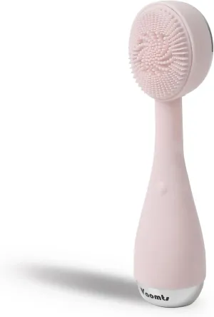 Facial Cleansing Brush,Silicone Face Scrubber Exfoliator for Women Men,Waterproof Sonic Vibrating Face Brush Cleanser for Deep Cleansing,Gentle Exfoliating and Massaging-Pink