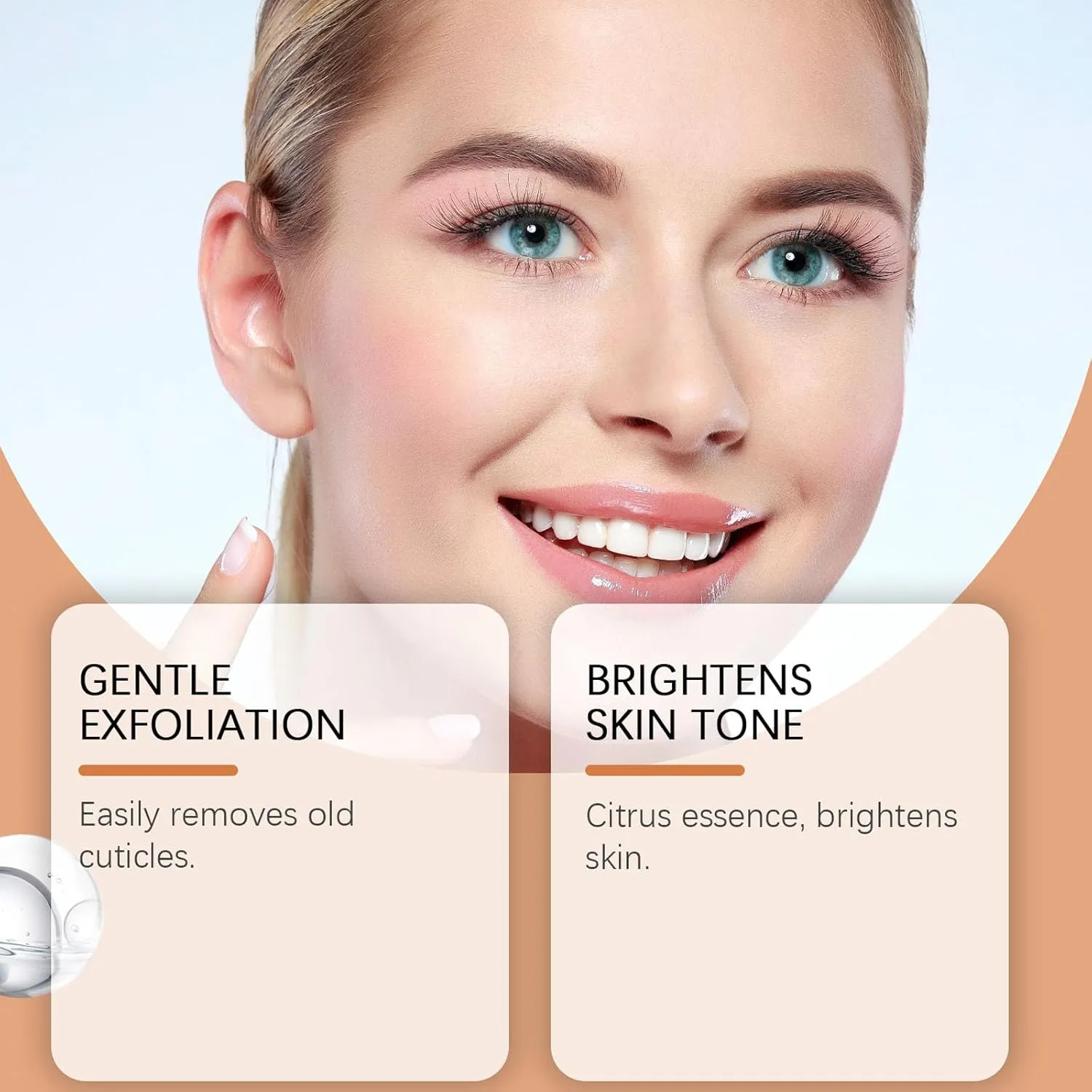 Facial Exfoliating Gel Orange, Facial Exfoliation Gel, Face Hydrating Cleansing Gels, Orange Exfoliating Moisturizing Face Gels (3pcs)