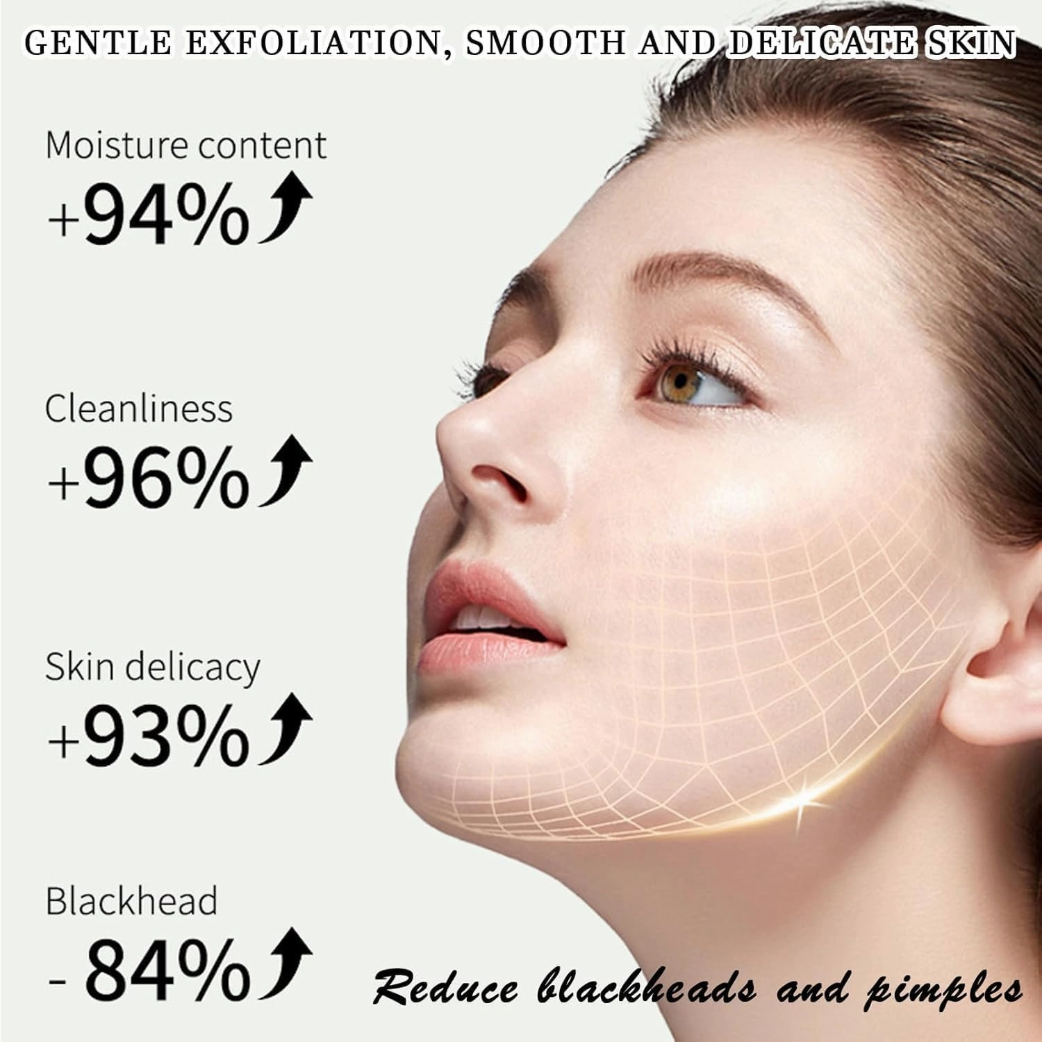 Facial Exfoliating Gel, Purifying Exfoliating Gel for Face and Body Skin Repair, Deep Cleansing Moisturizing Scrub with Natural Orange Extract (2pc, one size)