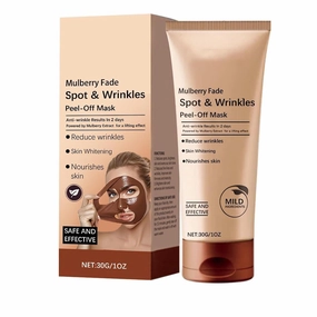 Fade Spot & Wrinkles Peel off Mask, Anti-Aging Anti-Wrinkle Tear-Off Mask, Herbal Spots Peel-Off Facial Masks, Powered by Mulberry Extract for Deep Nourishes, Lifting Skin & Anti-Wrinkle (1Pcs)