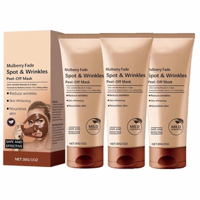 Fade Spot & Wrinkles Peel off Mask, Anti-Aging Anti-Wrinkle Tear-Off Mask, Herbal Spots Peel-Off Facial Masks, Powered by Mulberry Extract for Deep Nourishes, Lifting Skin & Anti-Wrinkle (3Pcs)