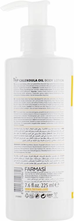 FARMASi Calendula Oil Body Lotion - Soothing Deep Hydration Sensitive Skin Non-Greasy Natural Ingredients Moisturizing Care Skincare essential
