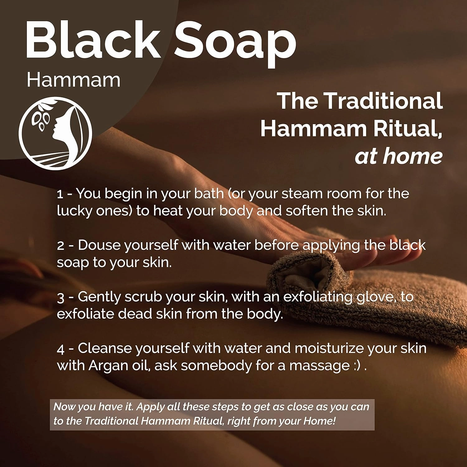 Fatima's Garden Eucalyptus Black Soap - Purifying Cleanser, 1Kg