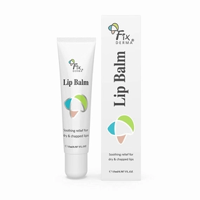 Fixerma Lip Balm Soothing Relief for Dry and Chapped Lips 15ml | Lip Balm with Vitamin C and Vitamin E | Lip Balm for Dark Lips