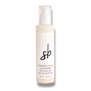 Foaming Facial Cleanser – Gentle Face Wash with Salicylic Bark & Licorice Extract – Brightens, Soothes & Hydrates – For All Skin Types – 140ml (5 oz)