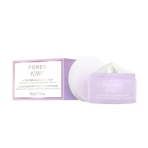 FOREO KIWI Active Pore & Blackhead Mask, 3.5 oz - Blackhead Remover - Clay Mask & moisturizing Jojoba Oil - Pore Minimizer - Skin Purifying & Detox Face Mask - Vegan & Cruelty-free - All Skin Types