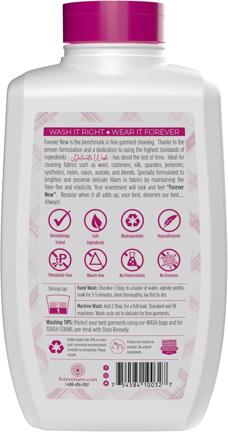 FOREVER NEW Granular Detergent Powder - Delicate Laundry Care Wash - Original Scented, 32 Oz