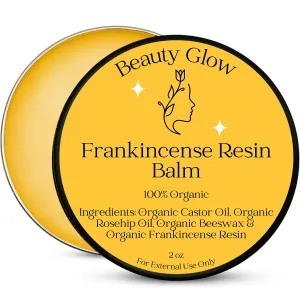 Frankincense Resin Infused Balm Organic Castor & Rosehip Oils Frankincense Moisturizer Miracle Rub for Muscles & Joints Dry Sensitive Skin, Body, Hands & Face Natural Skin Care