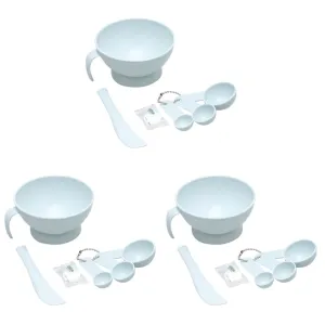 FRCOLOR 3 Sets Cosmetology Kit Facial Mask Spoon Face Mask Spatula Diy Facemask Kit Facial Mask Stick Measuring Spoons Mask Mixing Kit Measuring Cup Facial Mask Bowl Suite Tool Kit Clay