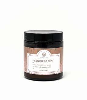 FRENCH GREEN CLAY MASK The Best Facial Mask for Sensitive Skin, Formulated with French Green Clay, Vitamins A, C, and E, Aloe, Eucalyptus, Avocado and more to Rejuvenate the skin. 4oz jar
