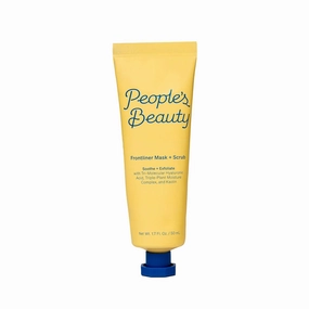 Frontliner Clay Face Mask - Two-in-One Mask and Exfoliating Scrub with Kaolin Clay and Hyaluronic Acid, Vegan & Cruelty-Free, 1.7 Fl Oz