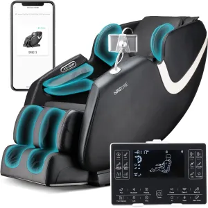 Full Body Airbag Massage Chair: 2025 BOSSCARE Shiatsu Zero Gravity Massager Chairs - AI APP Control Back Heating - Relaxing Massaging Recliner for Friend Family