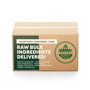 Fuller’s Earth w/Sandalwood 100% Natural – Skin Brightening Multani Mitti Powder for Face – Softer & Smoother Skin – Affordable Bulk Rate – 44 lbs. Bulk Bag