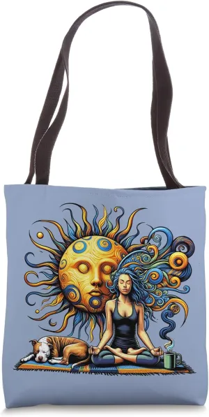 Gentle Pit Bull Meditation Tote Bag