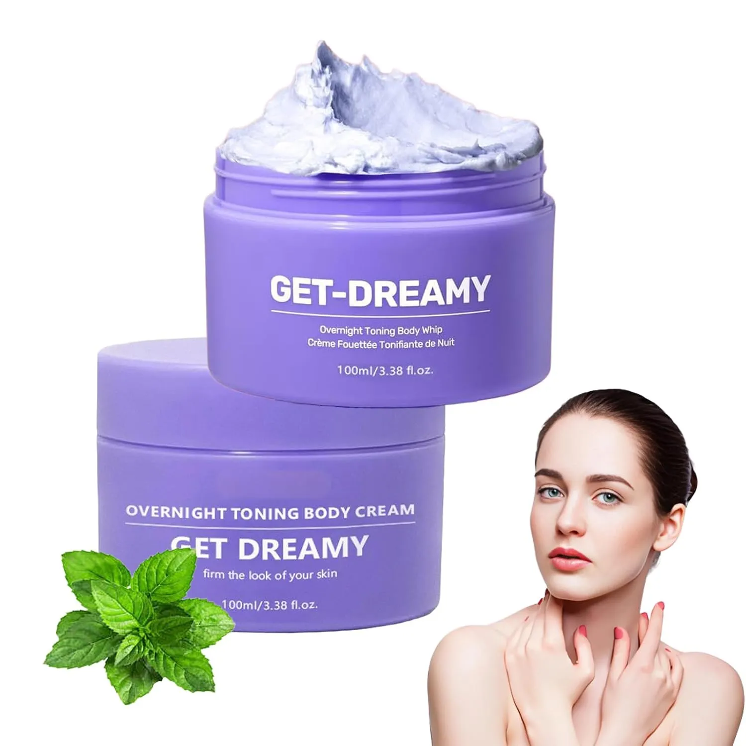 GET-DREAMY Overnight Toning Whip, Body Firming Oil, Anti-Wrinkle Skin Tightening Gel, Body Firming Cream for All Skin Types (1)