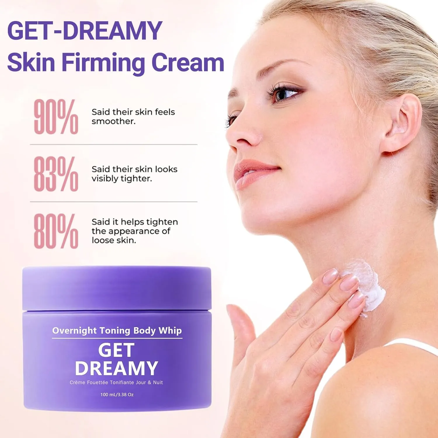 GET-DREAMY Overnight Toning Whip, Body Firming Oil - Body Firming Whip That Works While You Sleep, Get Dreamy body firming Cream, Anti-Wrinkle Skin Tightening Gel for All Skin Types (1)