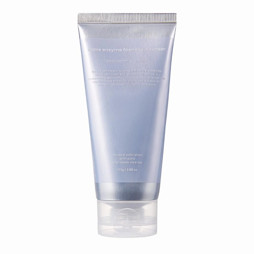 glow apple enzyme foaming cleanser : Daily gentle, hydrating foam that exfoliates and cleanses for smooth skin, a scrub cleanser with a squeaky-clean finish, leaving no residue, 3.9 oz
