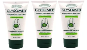 Glysomed Hand Cream 1.7 Oz Purse Travel Size Fragrance Free (3 Tubes)