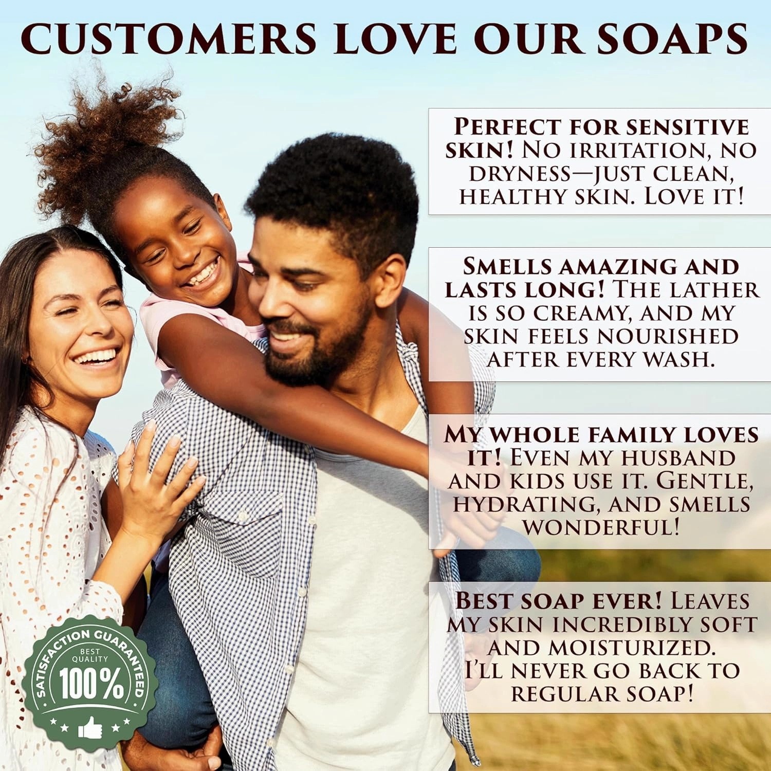 Goat Milk & Olive Oil Soap Bar 3-Pack – Island Citrus Scent, Natural Bar Soap for Dry & Sensitive Skin, Moisturizing & Nourishing Body Soap Bars, Made in USA, Goat Milk Soap