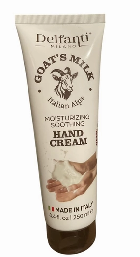 Goat's Milk Hand Cream, Moisturizing and Soothing, Italian Alps, 8.4 fl oz, Made in Italy