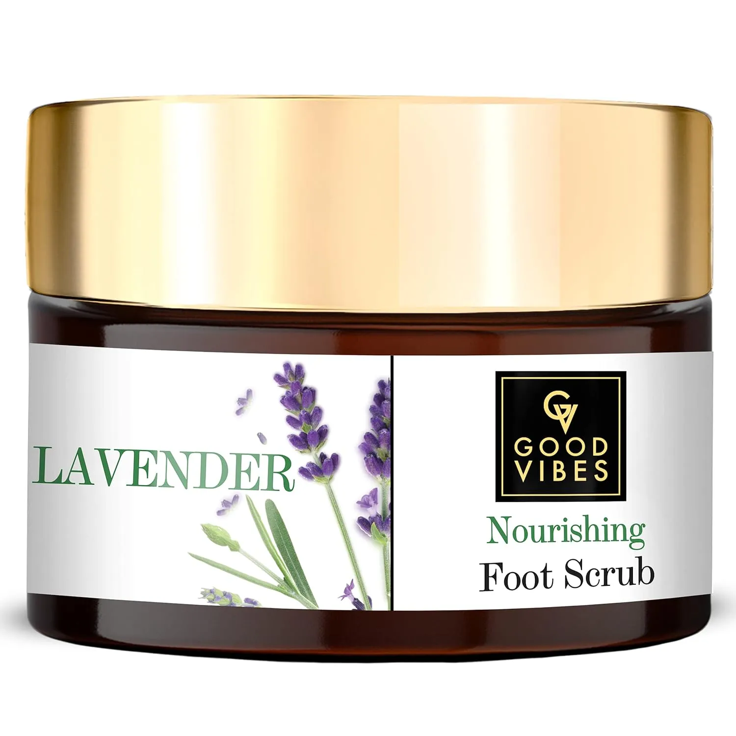 Good Vibes Lavender Foot Scrub - 50 g - Moisturization, Nourishing and Softening for Dry and Flaky Skin
