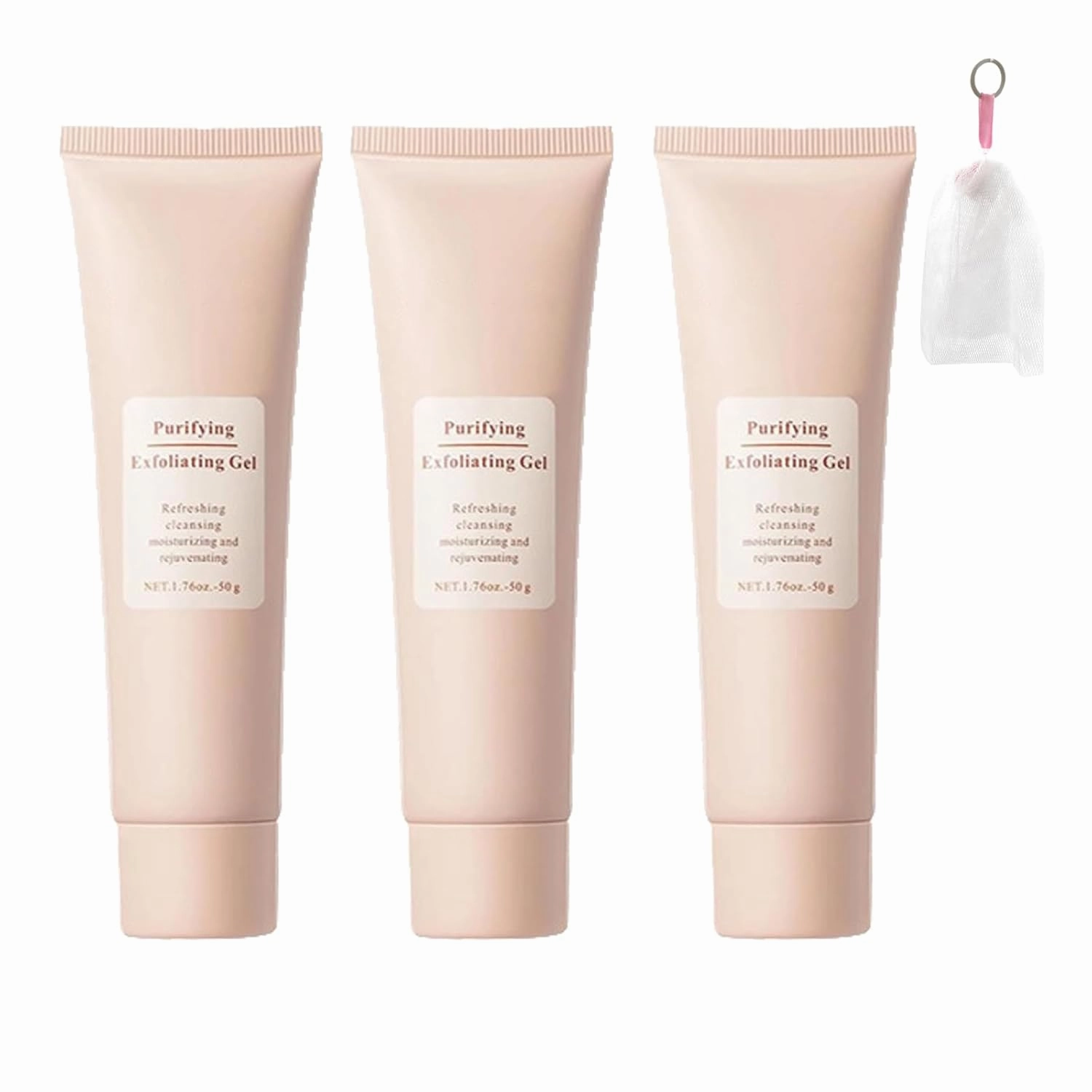 Grantadmit Exfoliating Gel, Gentle Purifying Exfoliating Gel Dead Skin, Deep Cleansing Face and Body, Unclogs Pores (3)