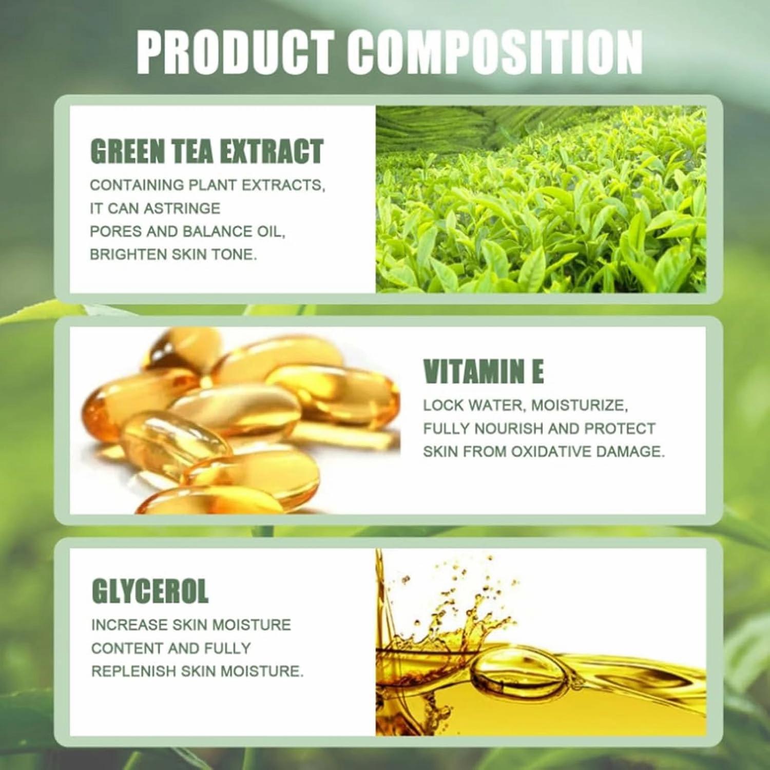 Grevea Green Tea Deep Cleanse, Green Tea Face Mask Stick For Face, Blackhead Remover With Extract For Face Deep Pore Cleansing, Travel-Friendly Blackhead Remover With Vitamin E (3)