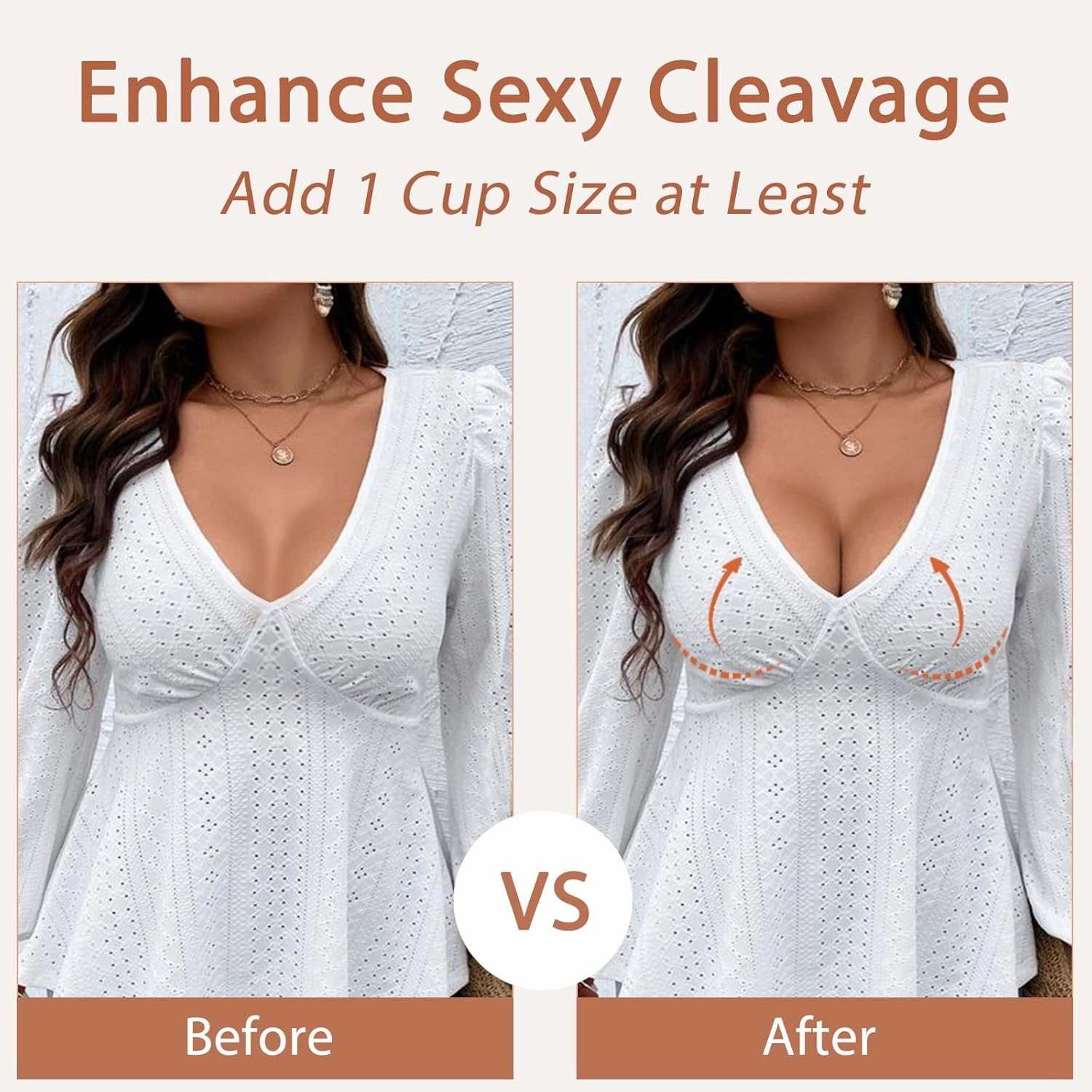 HACI Women's Push Up Bra Plunge Full Coverage Padded Underwire T-Shirt Lift Up Add One Cup Lace Support