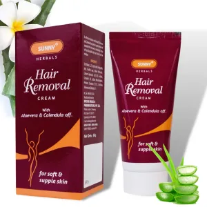 Hair Removal Cream Enriched With Aloe vera & Calendula for Gentle Removal of Unwanted Hair | For Moisturized, Baby Soft, Smooth, Hairless Skin (100gm)