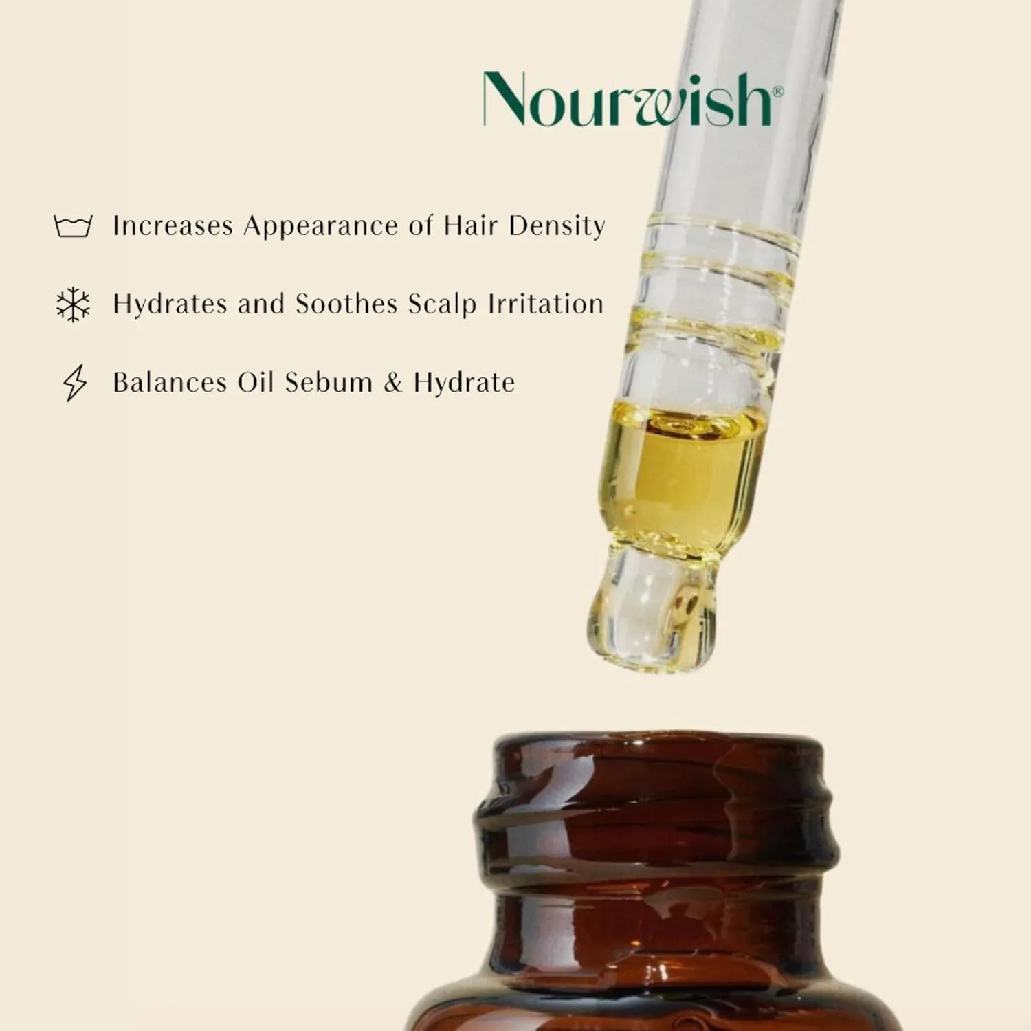 Hair Serum | Asian Haircare Hydrates & Supports Thicker & Stronger Hair | Rosemary, Niacinamide, Peppermint Oil | (Korean, Japanese) Hair Support (59ml)