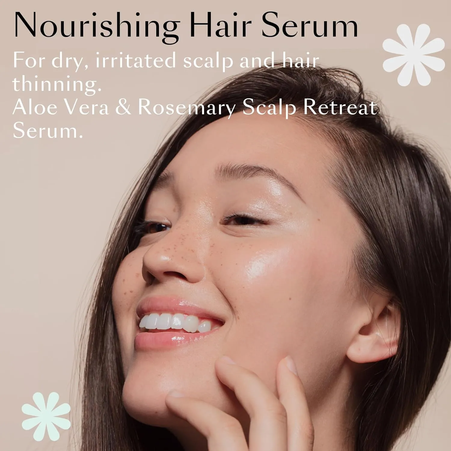 Hair Serum | Asian Haircare Hydrates & Supports Thicker & Stronger Hair | Rosemary, Niacinamide, Peppermint Oil | (Korean, Japanese) Hair Support (59ml)
