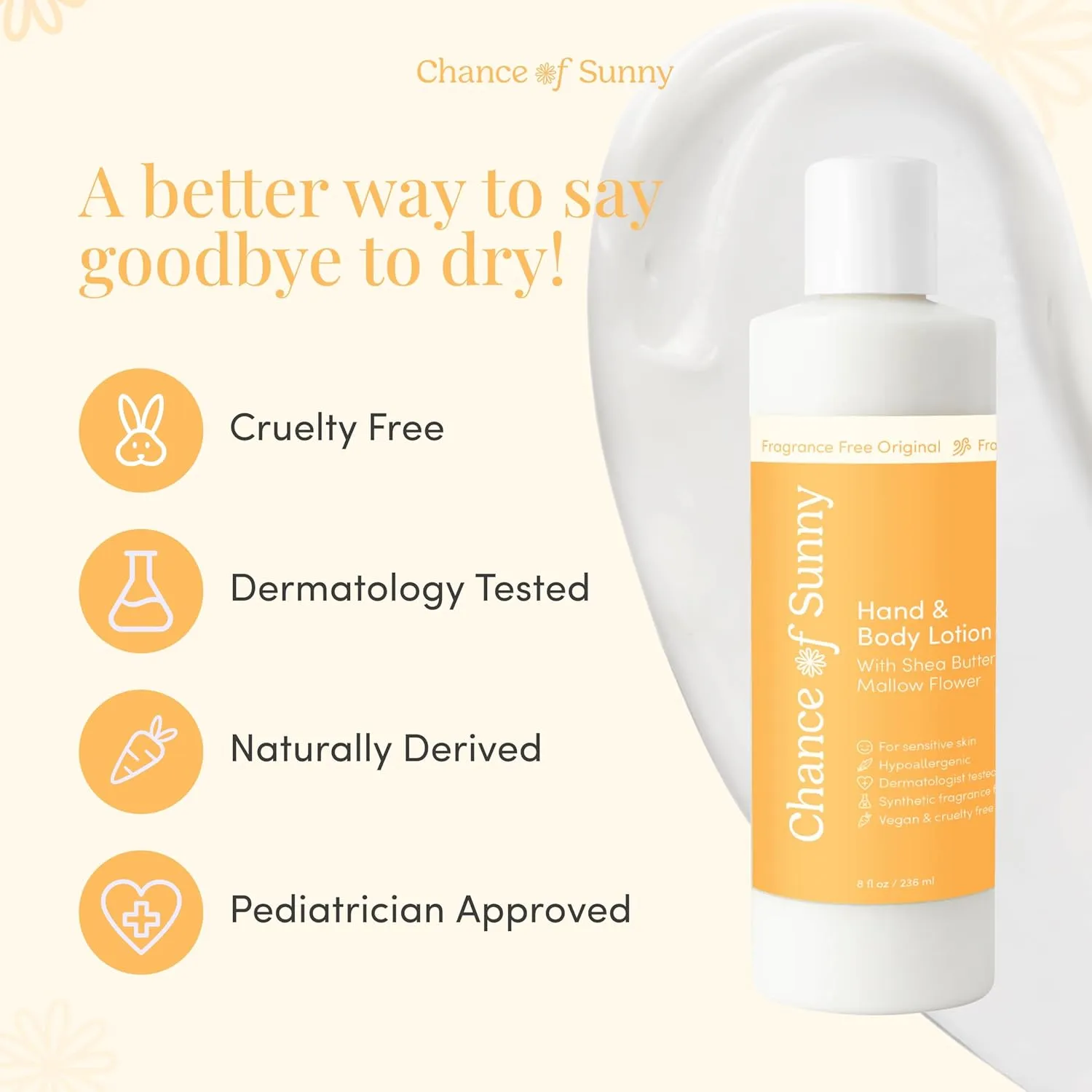 Head to Toe Lotion Original - Fragrance - Free, Hydrating, Organic Shea Butter, Jojoba Oil - Pediatrician Approved, Dermatologist Recommended, for Sensitive Skin, Babies, 8 oz