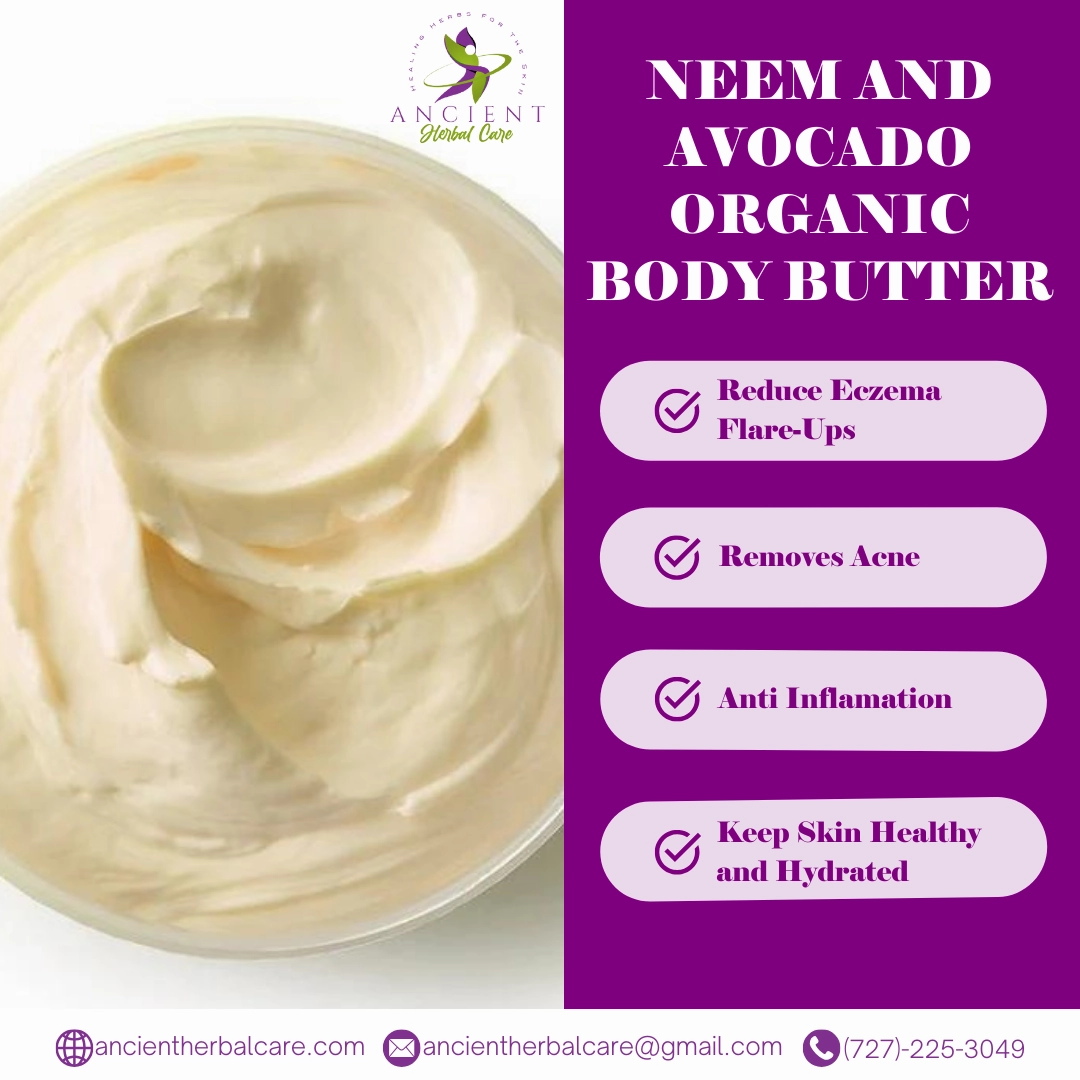 HERBAL BODY BUTTERS BUNDLES! MORINGA, TURMERIC, HEMP, NEEM, 4PK