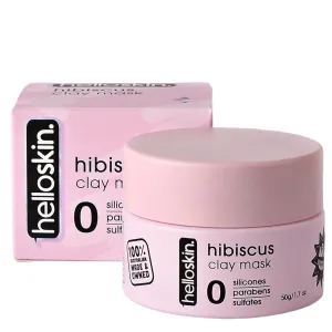 Hibiscus Clay Mask 50g   Free Applicator | Hydrating Kaolin Clay Face Mask, Soothing Tocopherol & Allantoin | Facial Mask for Smooth, Radiant, Glowing Skin