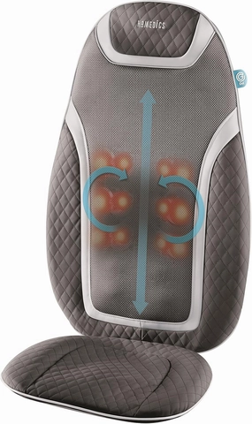 HoMedics Massage Cushion with Heat - Gentle Touch Portable, Adjustable Gel Massager