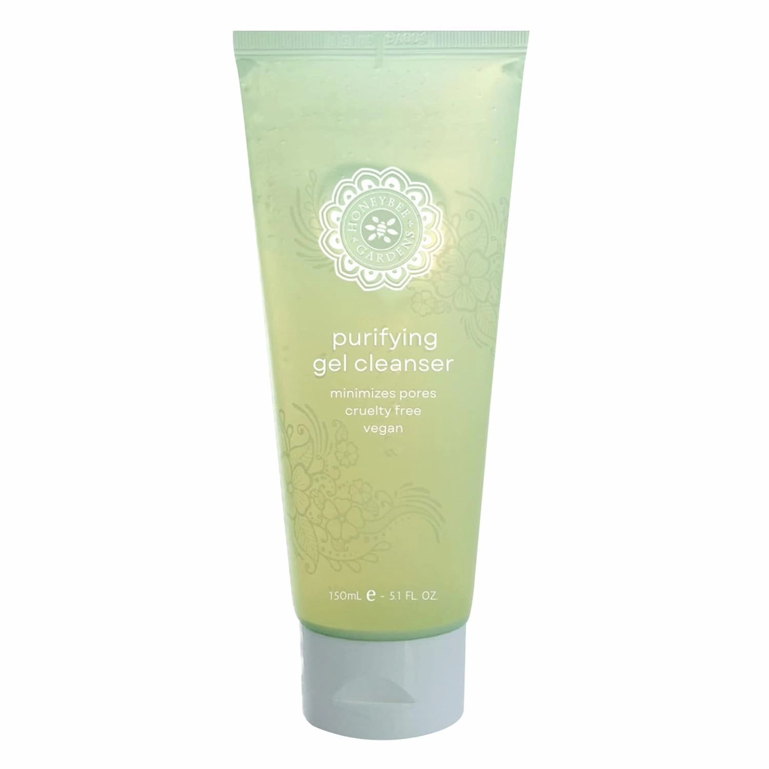 Honeybee Gardens Purifying Gel Cleanser, pH-Balanced, Sulfate-Free, Vegan, For All Skin Types, 5.1 fl oz