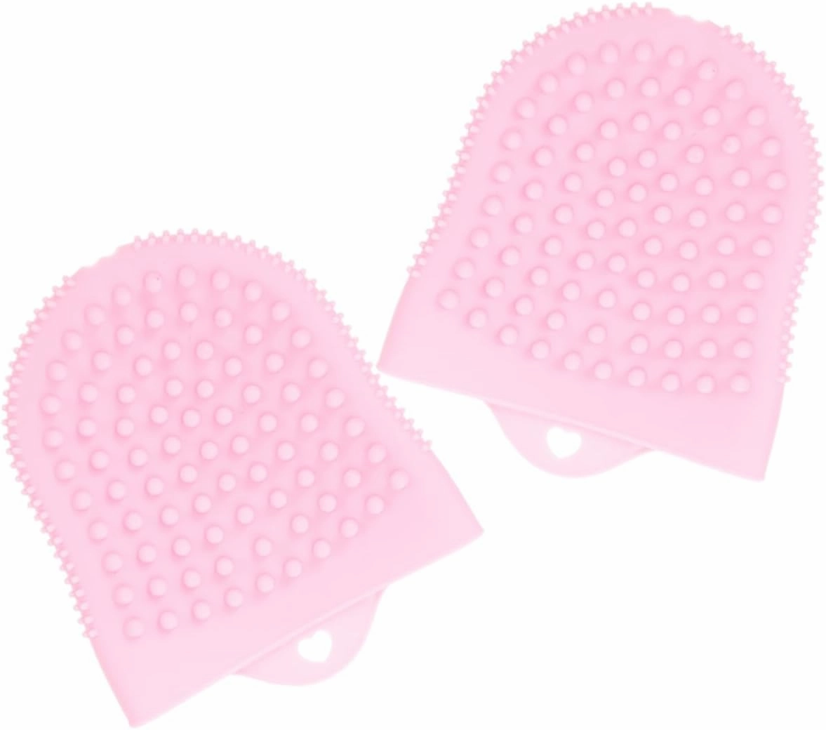 Housoutil Silicone Facial Cleansing Brush 2pcs Set Gentle Face Scrub for Men Women Exfoliating Facial Brush for Blackheads