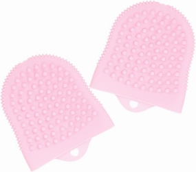 Housoutil Silicone Facial Cleansing Brush 2pcs Set Gentle Face Scrub for Men Women Exfoliating Facial Brush for Blackheads