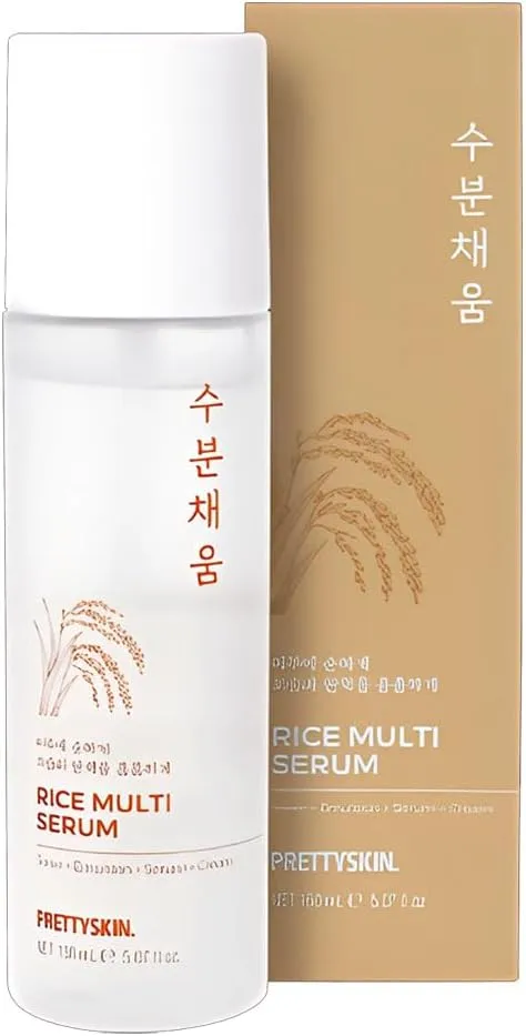 Hydrating Rice Facial Serum with Rice Bran Water & Niacinamide – 4-in-1 Toner, Emulsion, Serum & Cream | Nourishing Daily Korean Skincare for Sensitive and Dry Skin 5.07 fl oz (Rice)