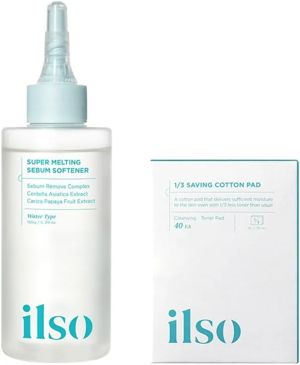 ILSO Super Melting SEBUM Softener   1/3 Saving Cotton Pad