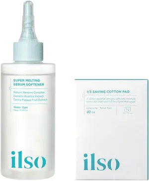 ILSO Super Melting SEBUM Softener   1/3 Saving Cotton Pad