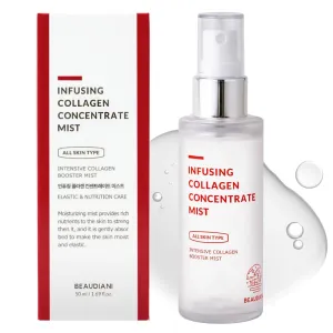Infusing collagen mist (1.69 fl. oz), facial mist, collagen intensive care, anti-wrinkle, daily skincare, skin tightening, face moisturizer, nourishing, hydrating