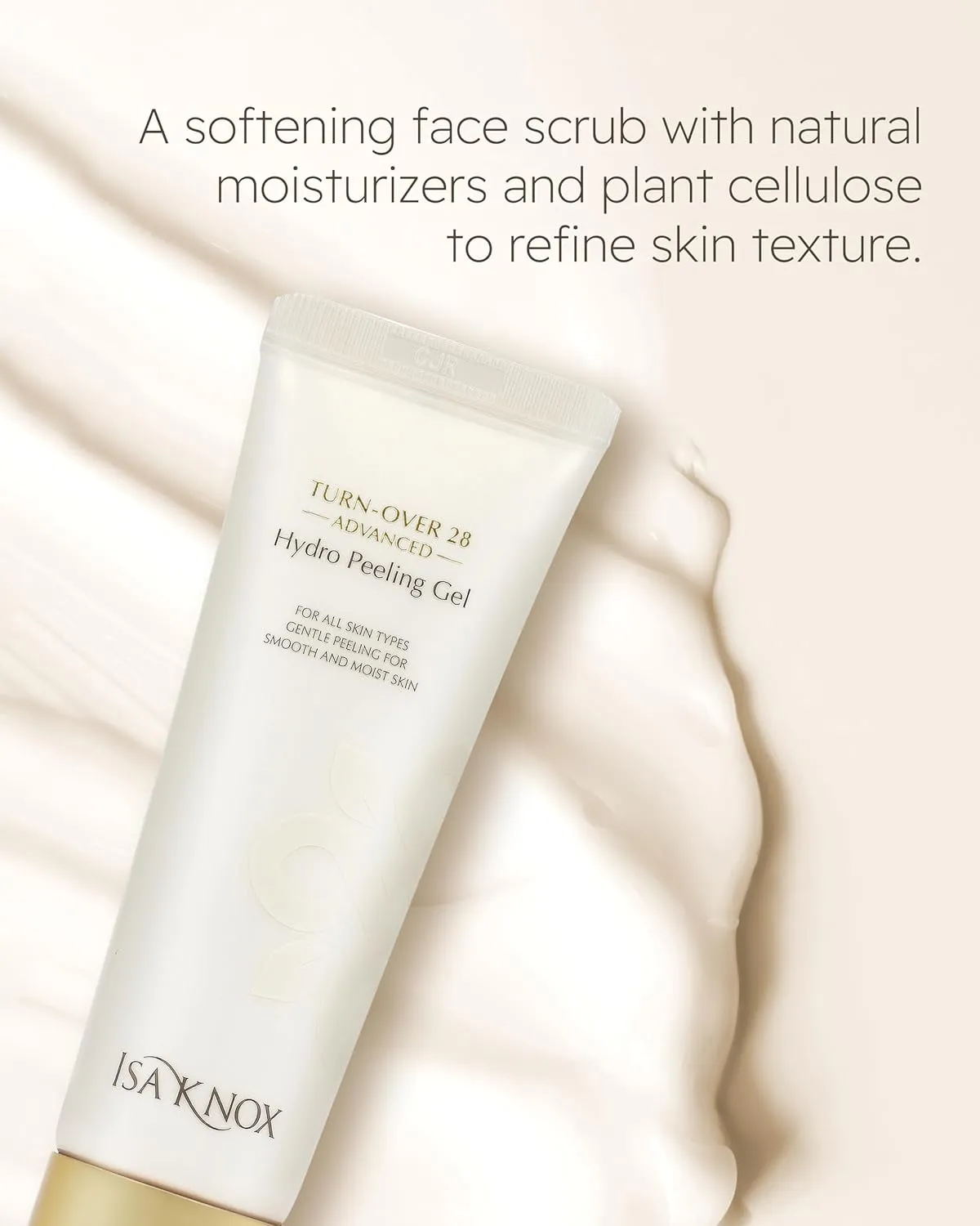 ISA KNOX Turnover 28 Advanced (Peeling Gel, 4.1fl oz) - Gently Exfoliate and Renew Skin, Korean Skin Care. Natural Moisturizing Factors (NMF), Plant-Derived Cellulose.