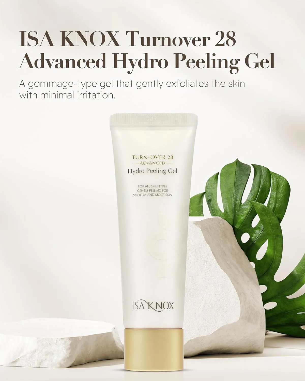 ISA KNOX Turnover 28 Advanced (Peeling Gel, 4.1fl oz) - Gently Exfoliate and Renew Skin, Korean Skin Care. Natural Moisturizing Factors (NMF), Plant-Derived Cellulose.
