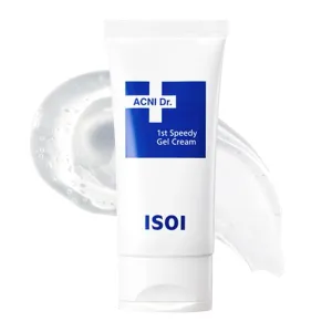 ISOI ACNI Dr. 1st Speedy Gel Cream 50ml (1.69 fl.oz) - Tube Type | Soothing and Moisturizing Gel Cream for Oily Skin | Skin Cooling Gel for Redness Relief | Korean Skin Care