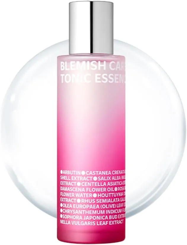 ISOI Blemish Care Tonic Essence, Hydrating & Skin-Smoothing Essence for Sensitive Skin, Lightweight & Refreshing Formula, Korean Skin Care (4.39 fl.oz, 130ml)