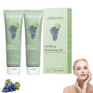 JORONDY Cabernet Sauvignon Extract Purifying Exfoliating Gel, Purifying Exfoliating Gel, JORONDY Exfoliating Scrub, Moisturizing Cleanses Skin Give,Deep Cleansing Face for Various Skin Types (2 Pack)