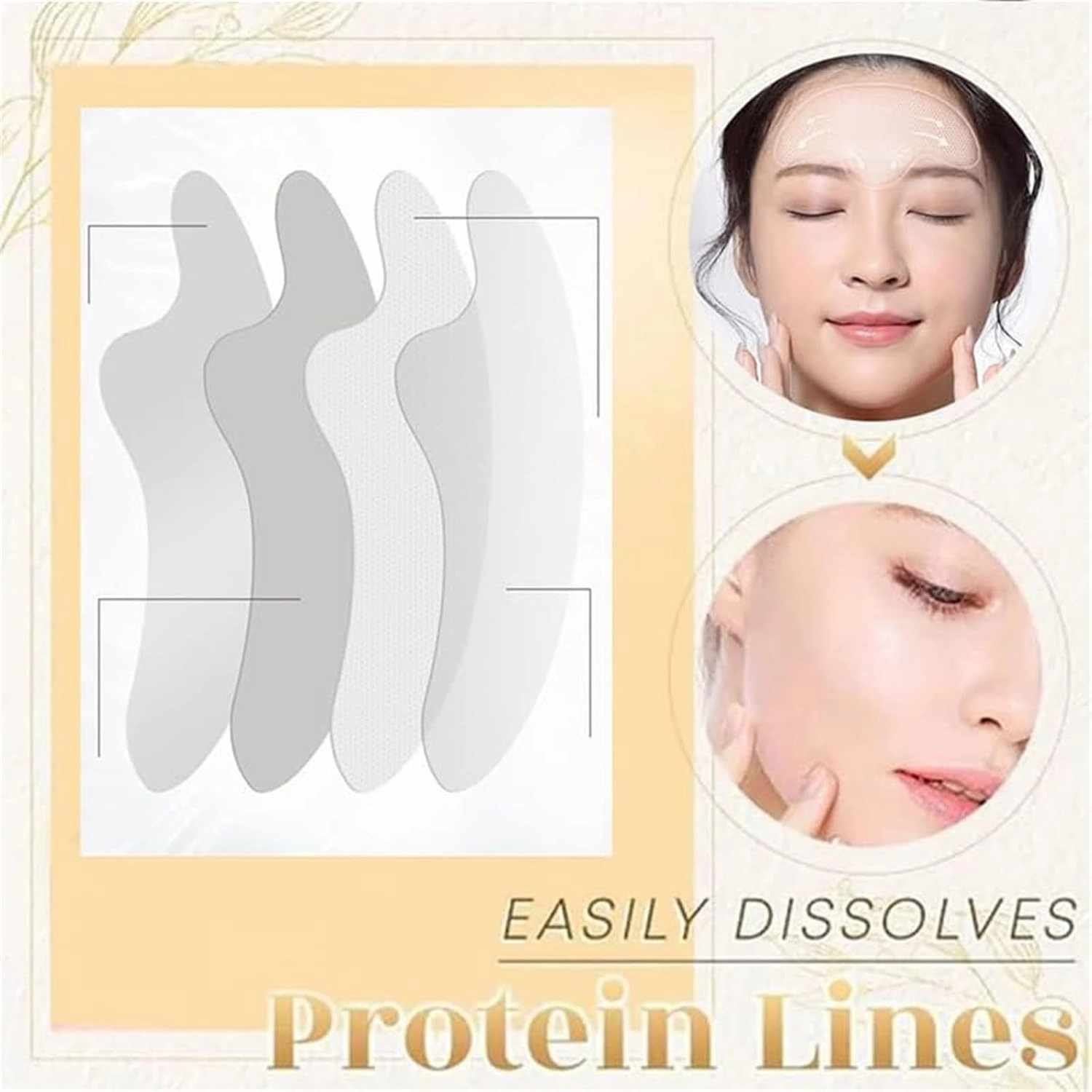 Joylandgo, Eyes & Lips,Deep Hydrating Extract Facial Mask Reusable Silicone Nasolabial Fold Care Pads